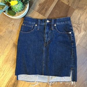 Madewell Step Hem Denim Skirt